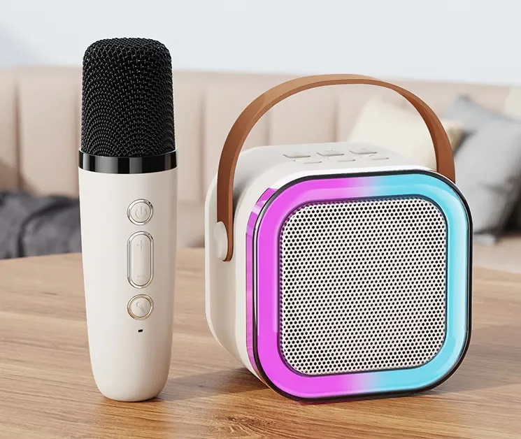 Mini Karaoke Machine with Wireless Microphones