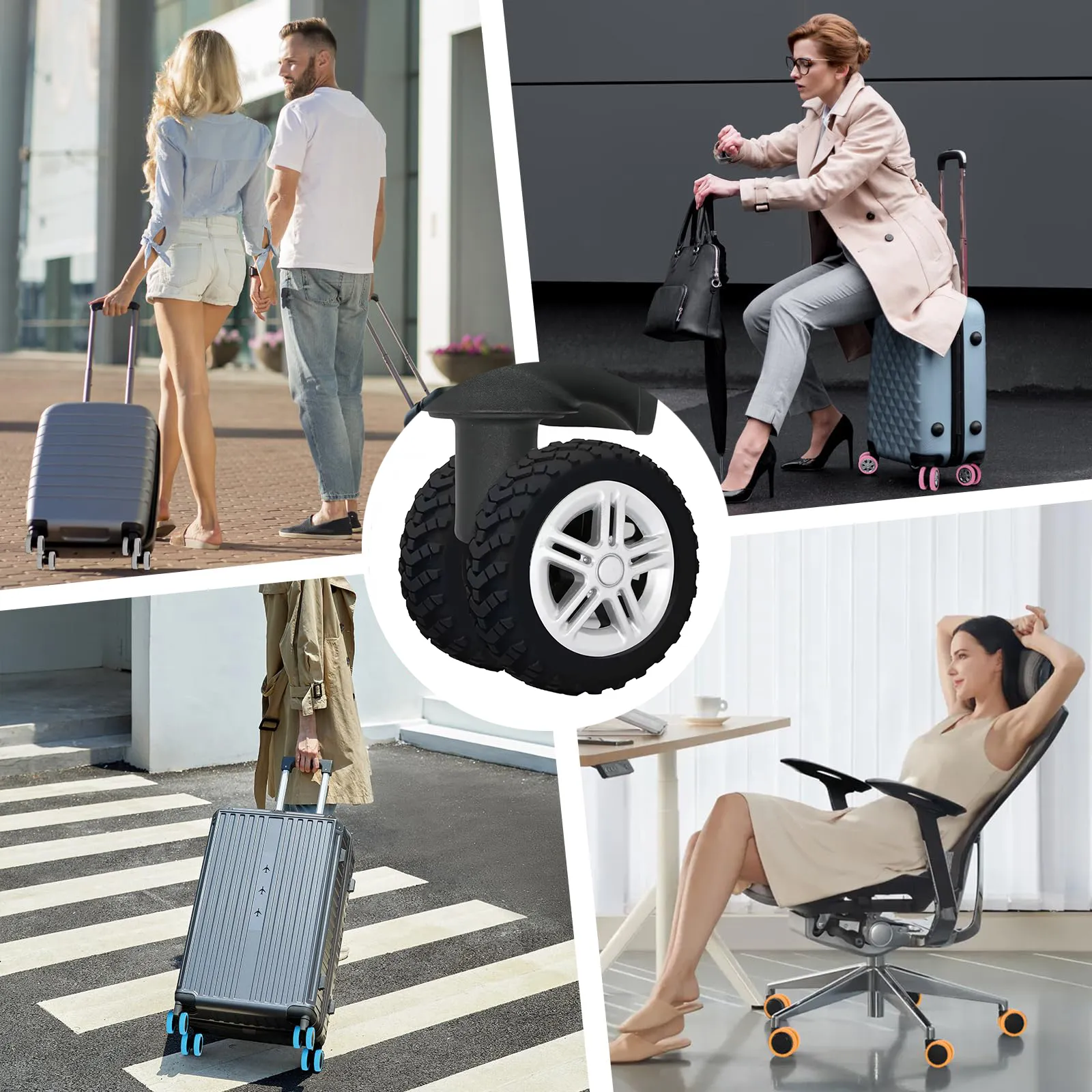 Luggage Suitcase Wheels Protection Covers - smart travel accessory